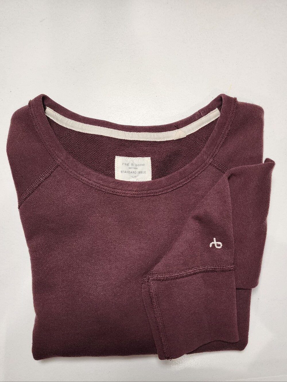 rag & bone Wine Crewneck Pullover